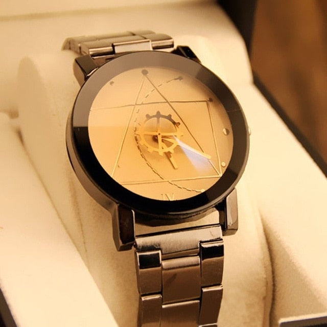 Luxury Brand Stainless Steel Quartz  Men Women Fashion  Wristwatches