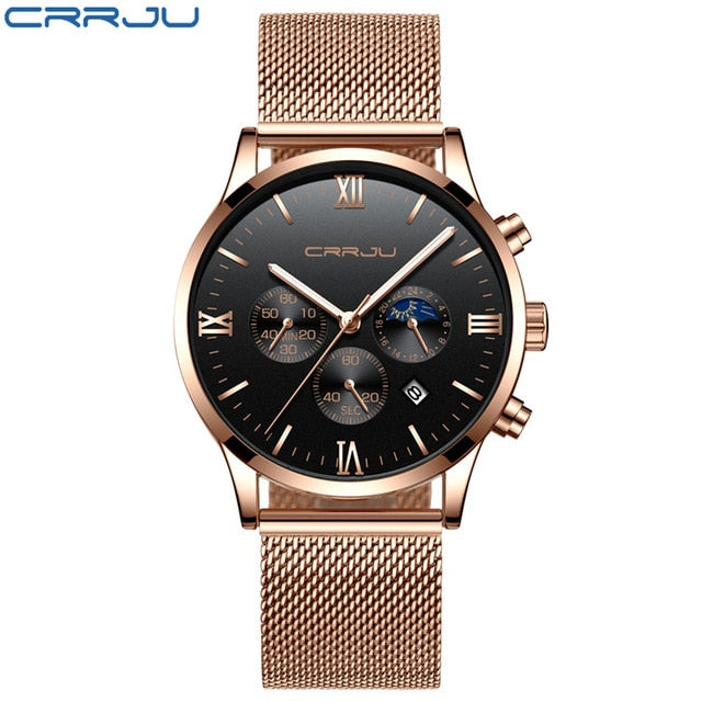 Leather Wristwatch for Men